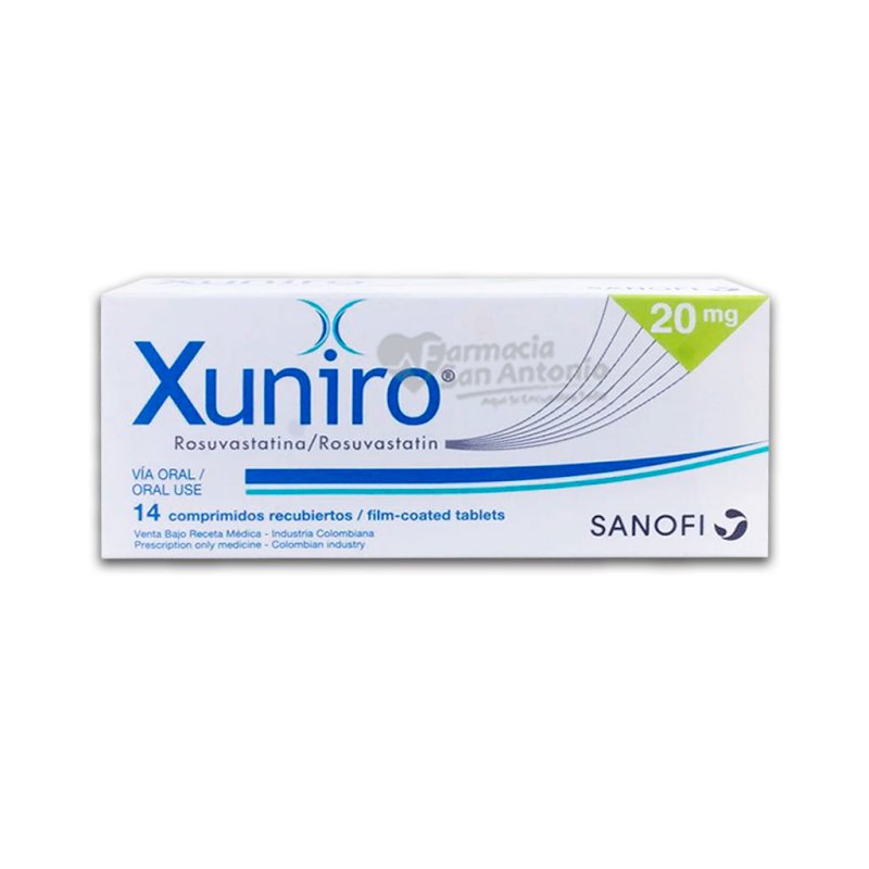 XUNIRO 20MG X 14 COMP