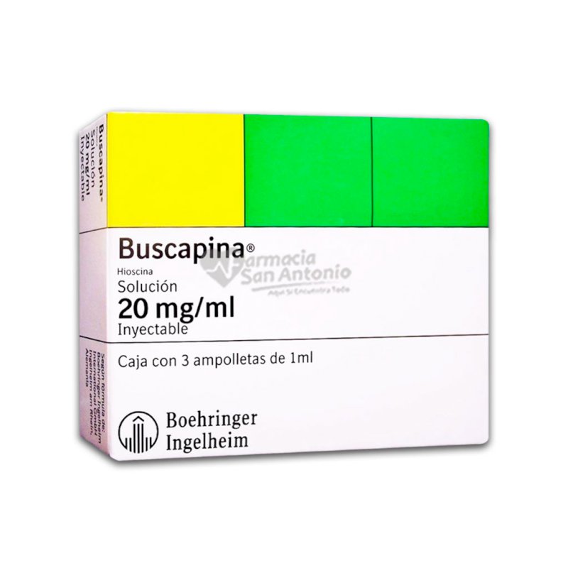 BUSCAPINA 20MG X 3 AMP 1ML