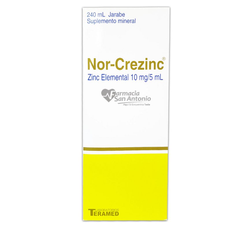NOR-CREZINC 10MG JBE 240ML
