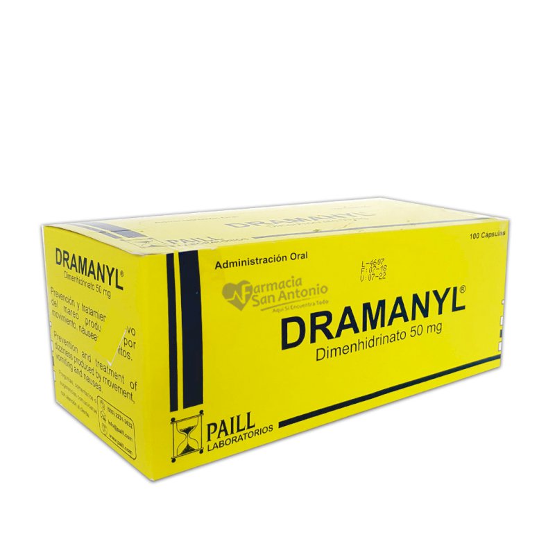 DRAMANYL 50MG X 100 CAP - DISPENSADOR