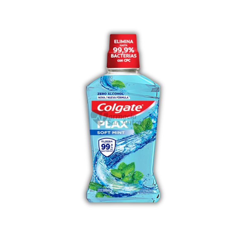 ENJUAGUE BUCAL PLAX SOFT MINT  500ML