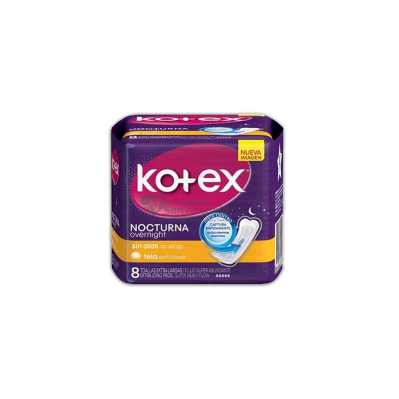 KOTEX NOCTURNA SIN ALAS