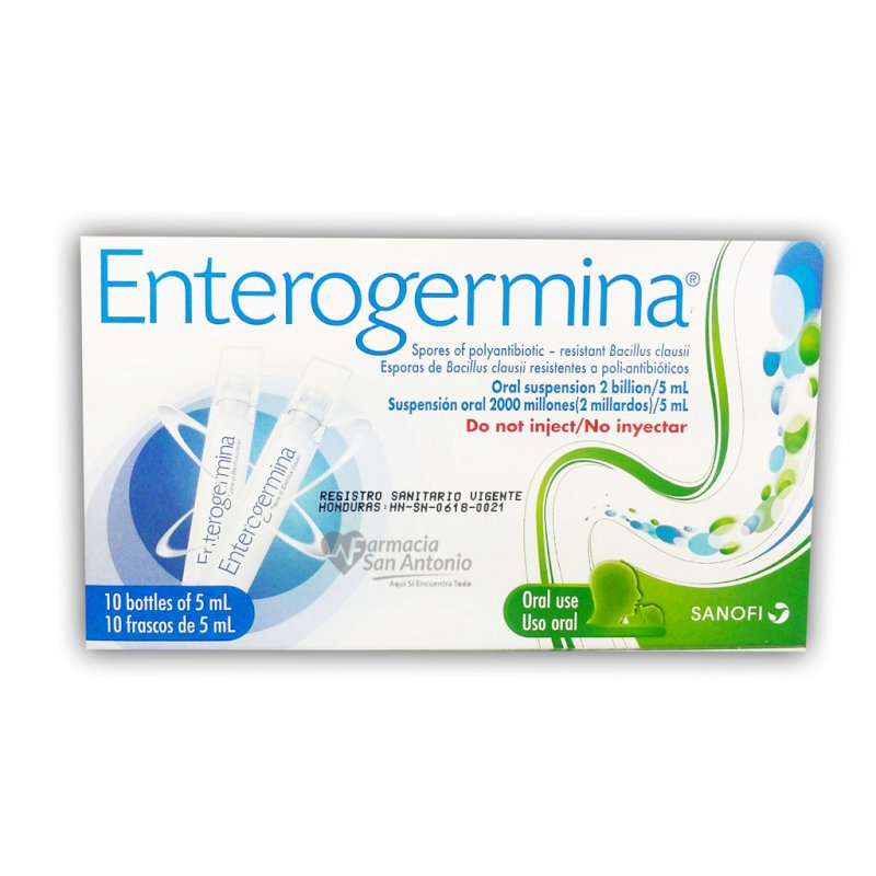 UNIDAD ENTEROGERMINA SOL ORAL AMP