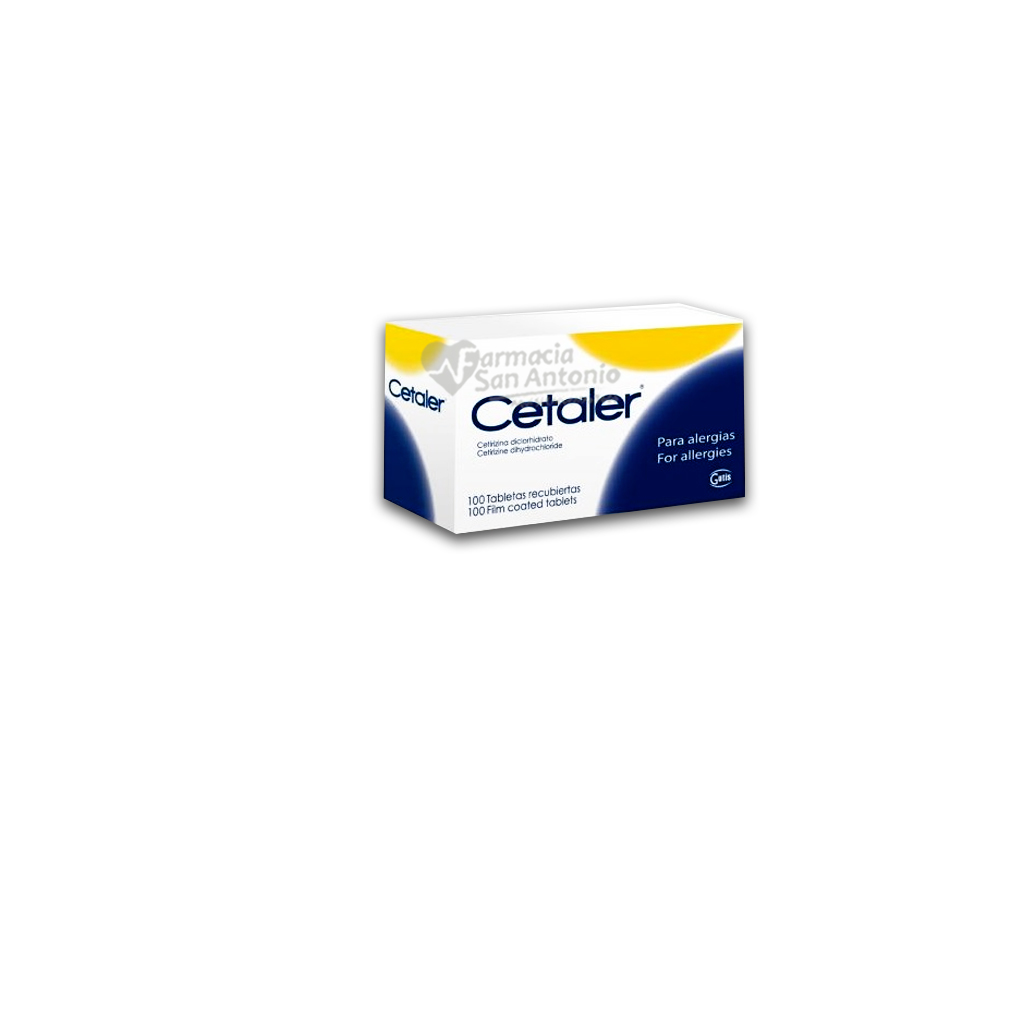 CETALER 100 TABLETAS