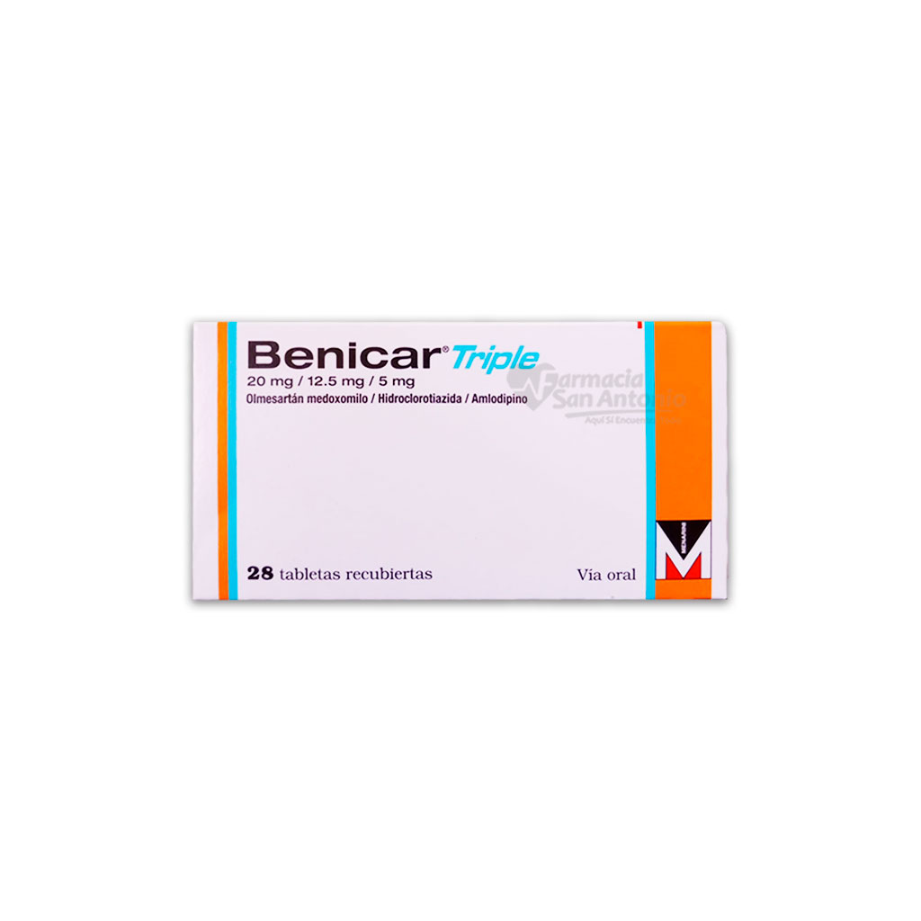 BENICAR TRIPLE 20MG/12.5MG/5MG X 28 TABS