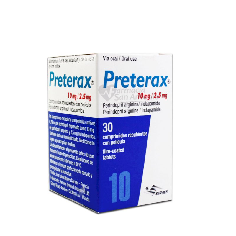 PRETERAX 10MG/2.5MG X 30 COMP.