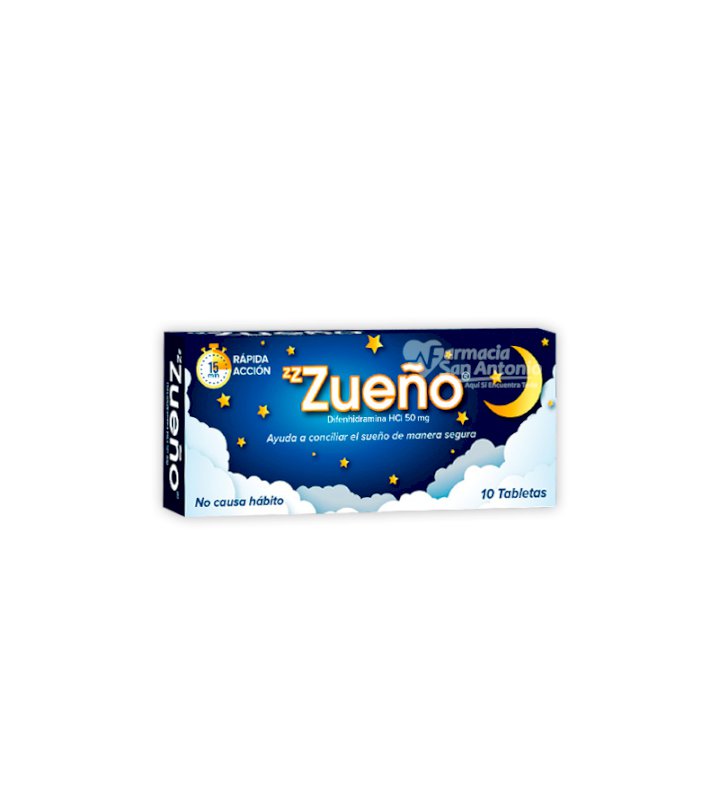 ZZZUE&Ntilde;O 50MG X 10 TABS