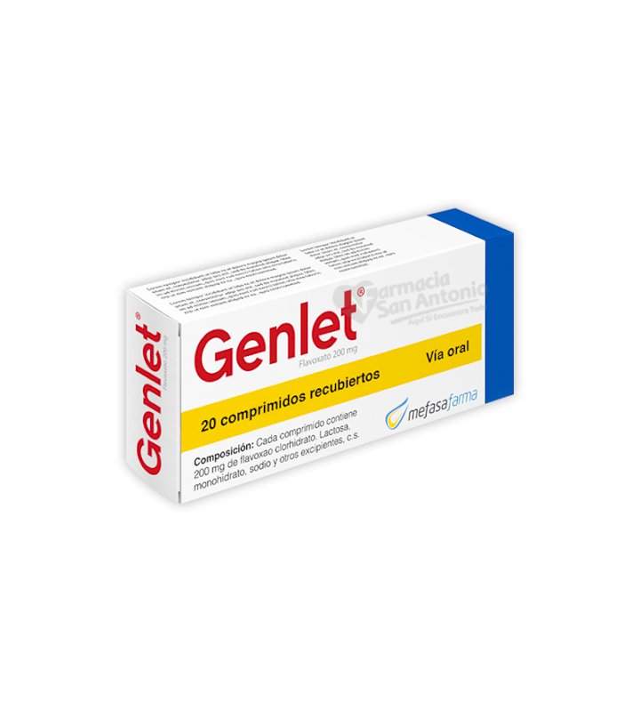 GENLET 200MG X 20 COMP