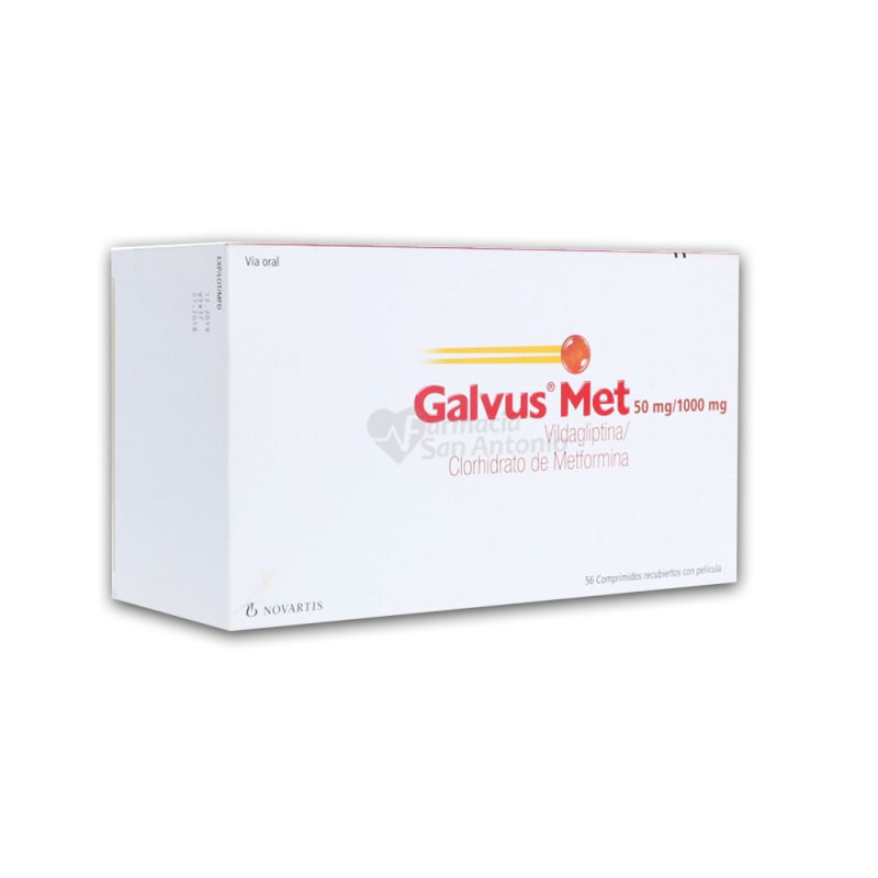 GALVUS MET 50MG/1000MG X 56 COMPRIMIDOS