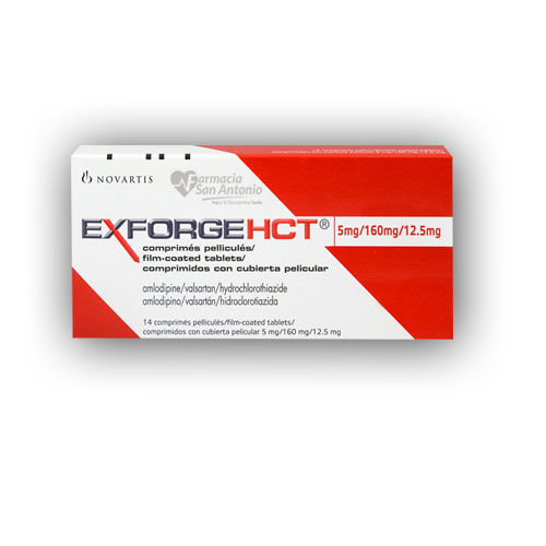 EXFORGE HCT 5/160/12.5MG X 14 COMP
