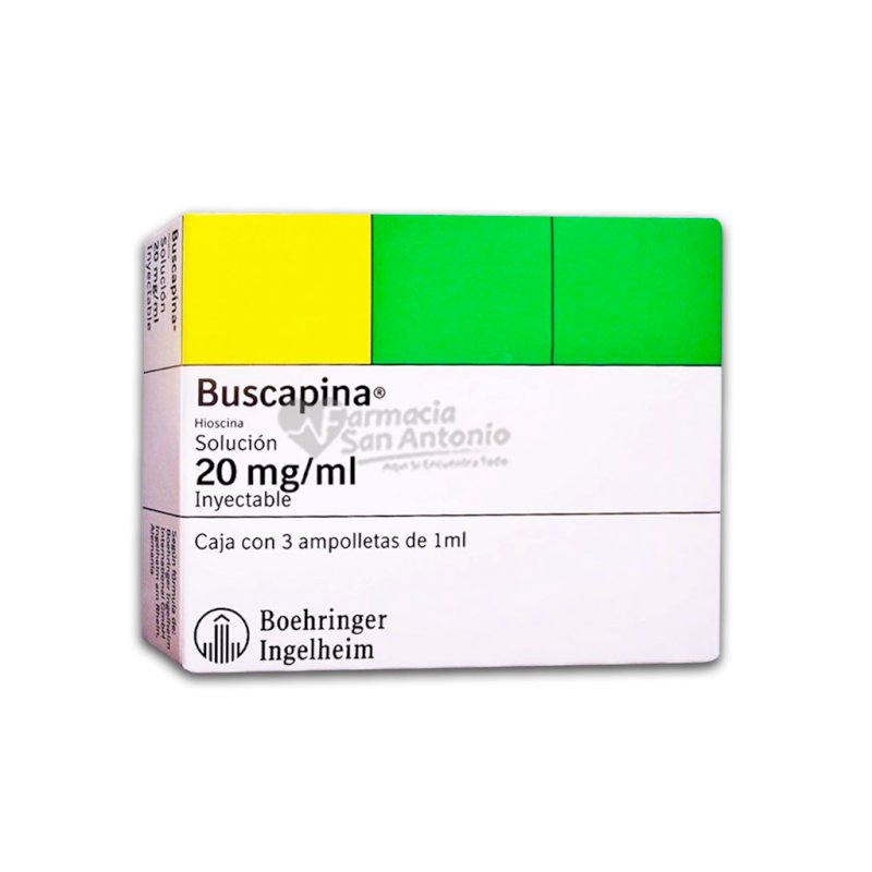UNIDAD BUSCAPINA 20MG X 3 AMP 1ML