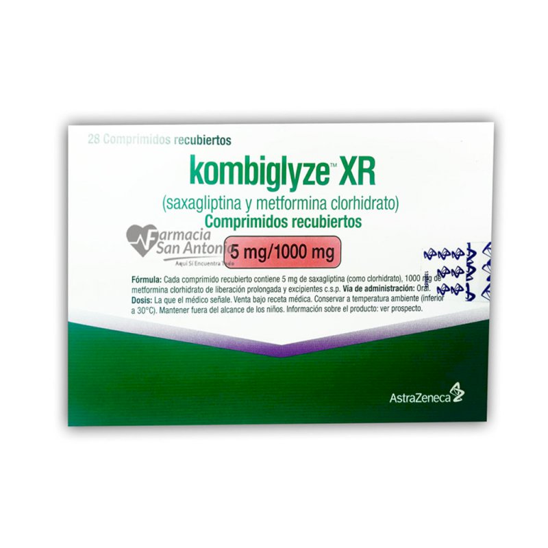 KOMBIGLYZE XR 5MG/1000MG X 28 TAB