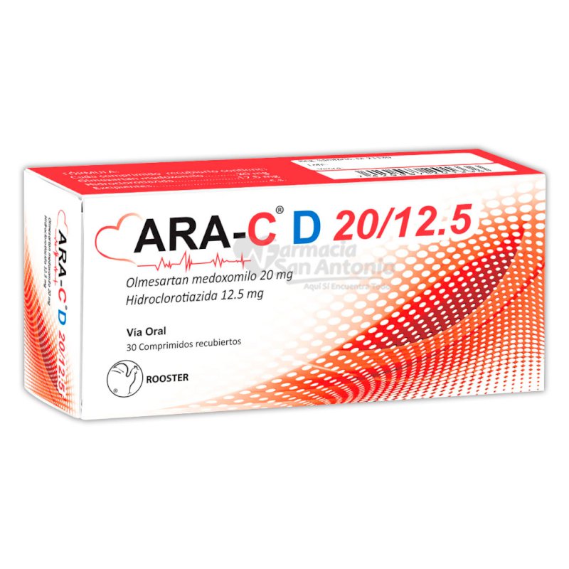 ARA-CD 20MG/12.5 X 30 TABS