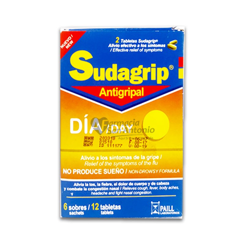 SUDAGRIP DIA SOBRES X 12 TAB