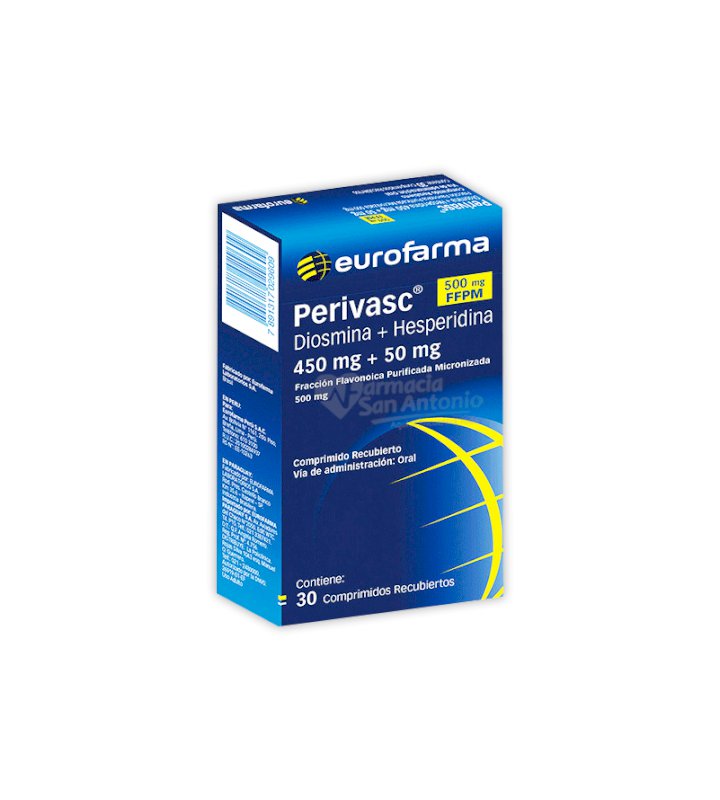 PERIVASC 500 MG ADULTO X 30 COMP