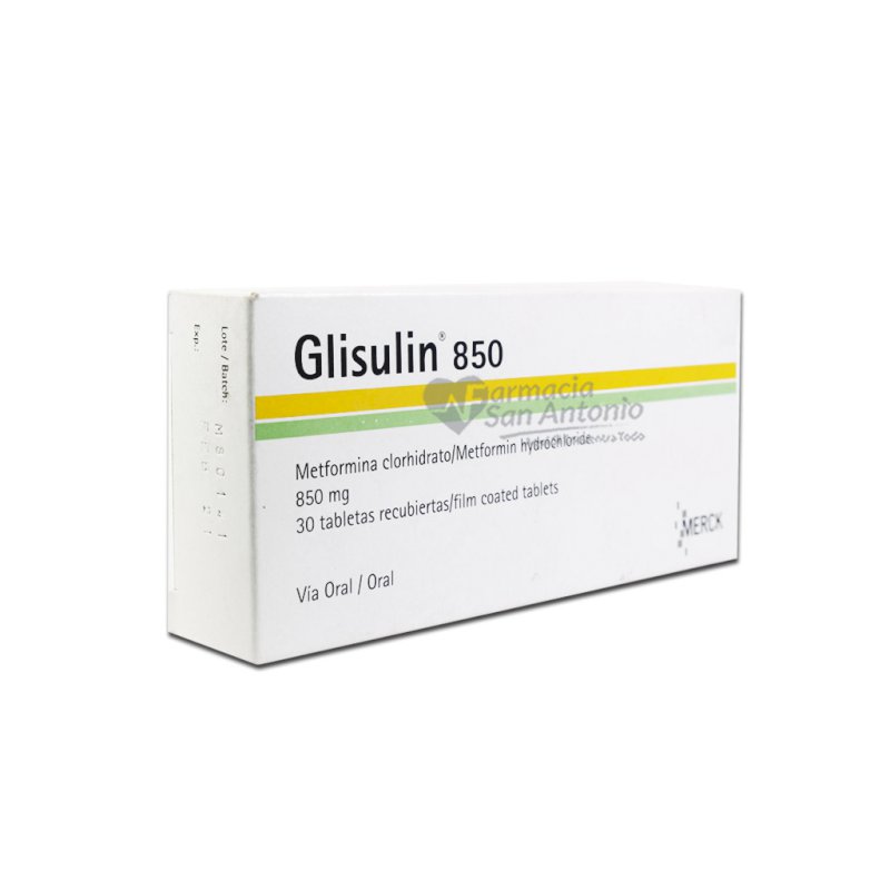 GLISULIN 850MG X 30 TAB